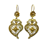 Yellow gold earrings