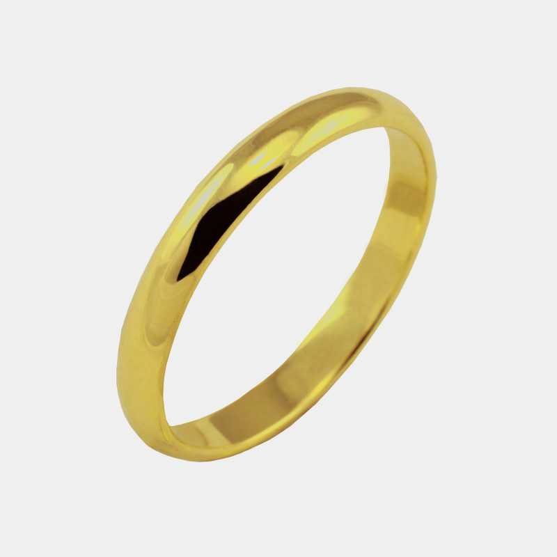 Aliança tradicional ouro