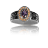 Silver graduation ring