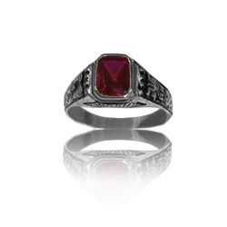 Silver graduation ring