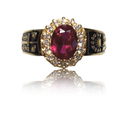 Gold graduation ring