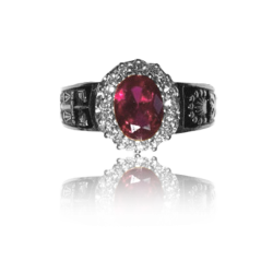 Silver graduation ring