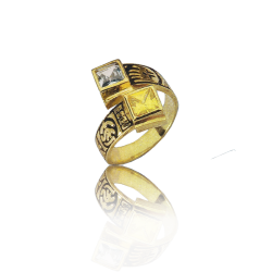 Gold graduation ring