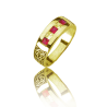 Gold graduation ring