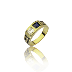 Gold graduation ring