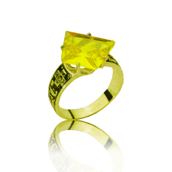 Gold graduation ring