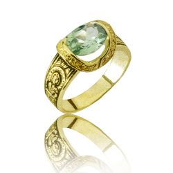 Gold graduation ring