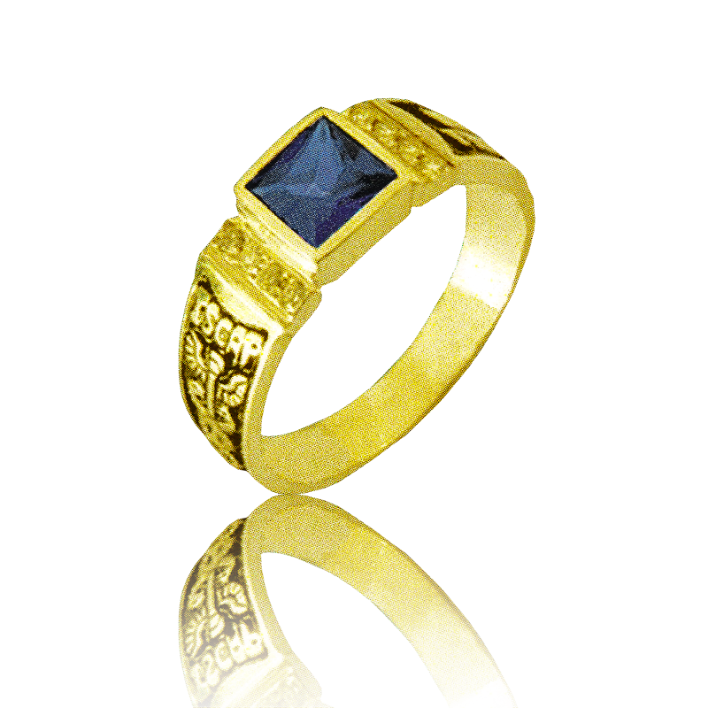 Gold graduation ring