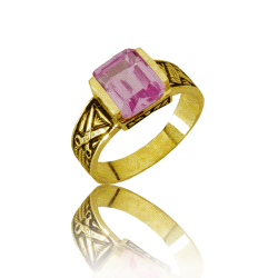Gold graduation ring
