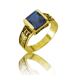 Gold graduation ring