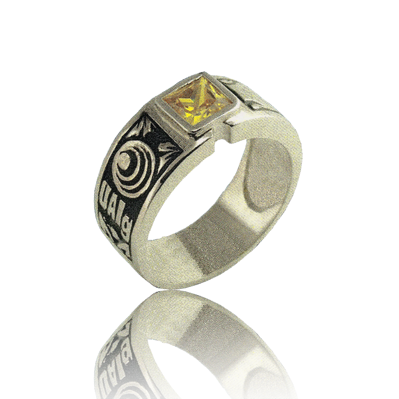 Gold graduation ring