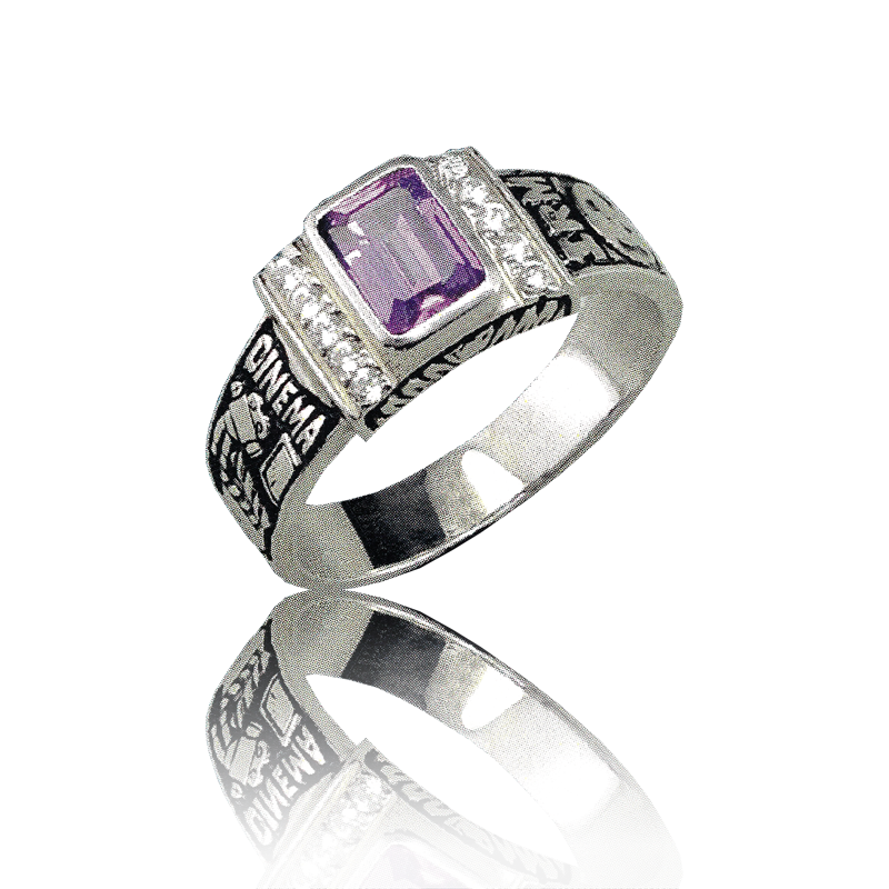 Gold graduation ring