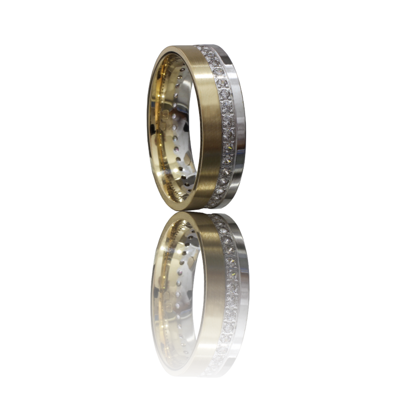 Bicolor gold ring