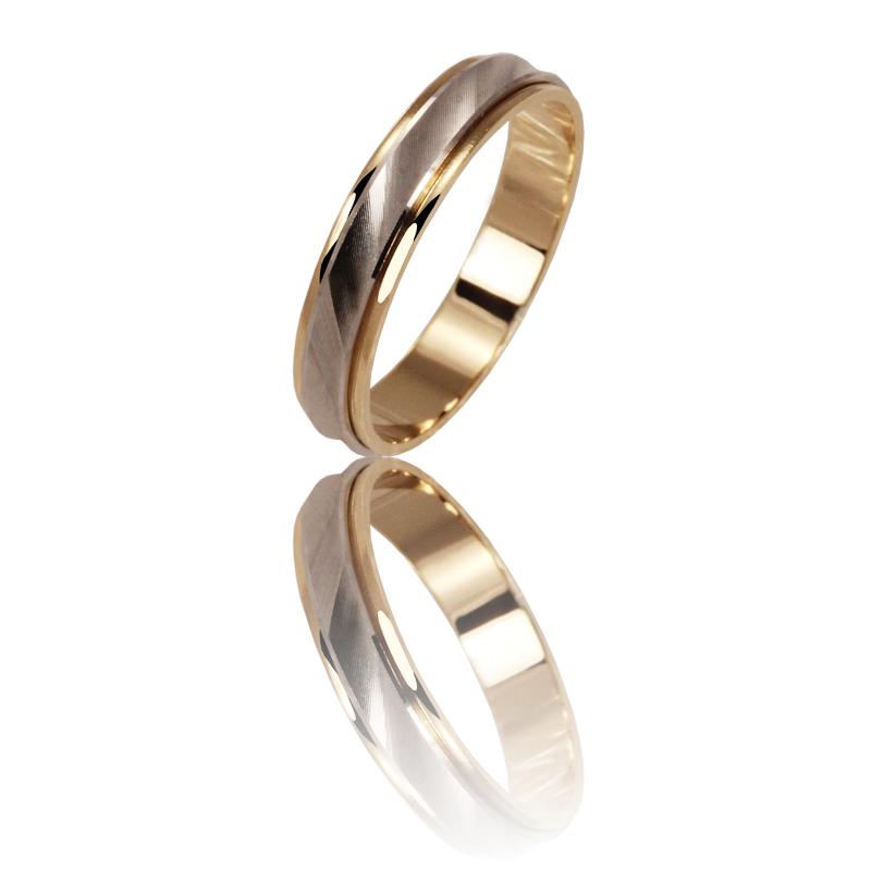 Bicolor ring gold