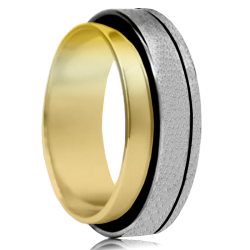 Bicolor gold ring