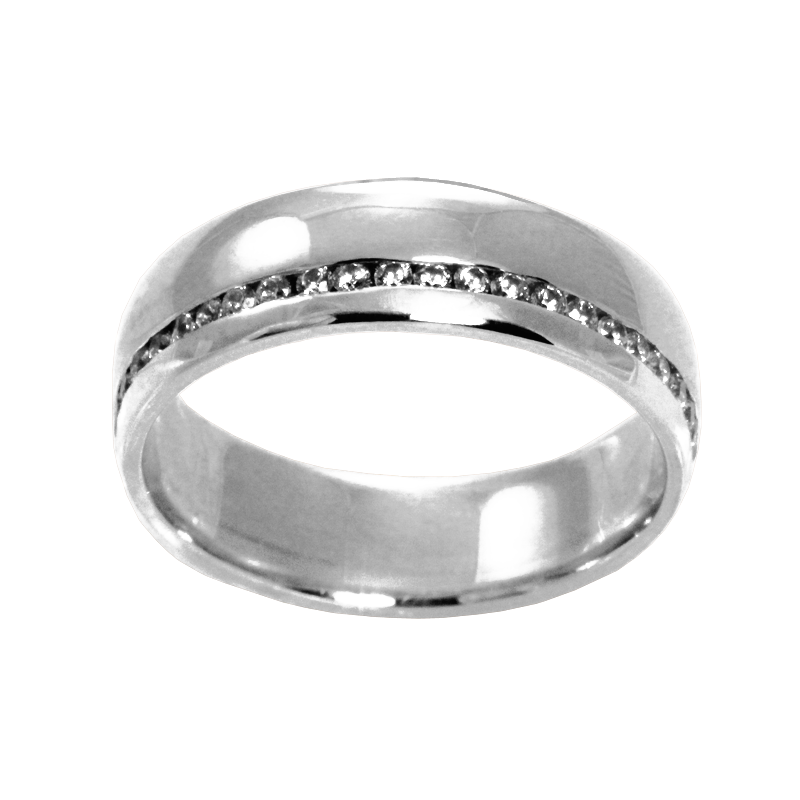 White gold ring