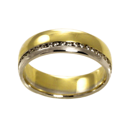 Bicolor gold ring