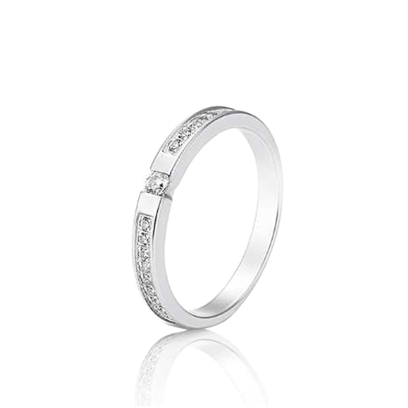 White gold ring