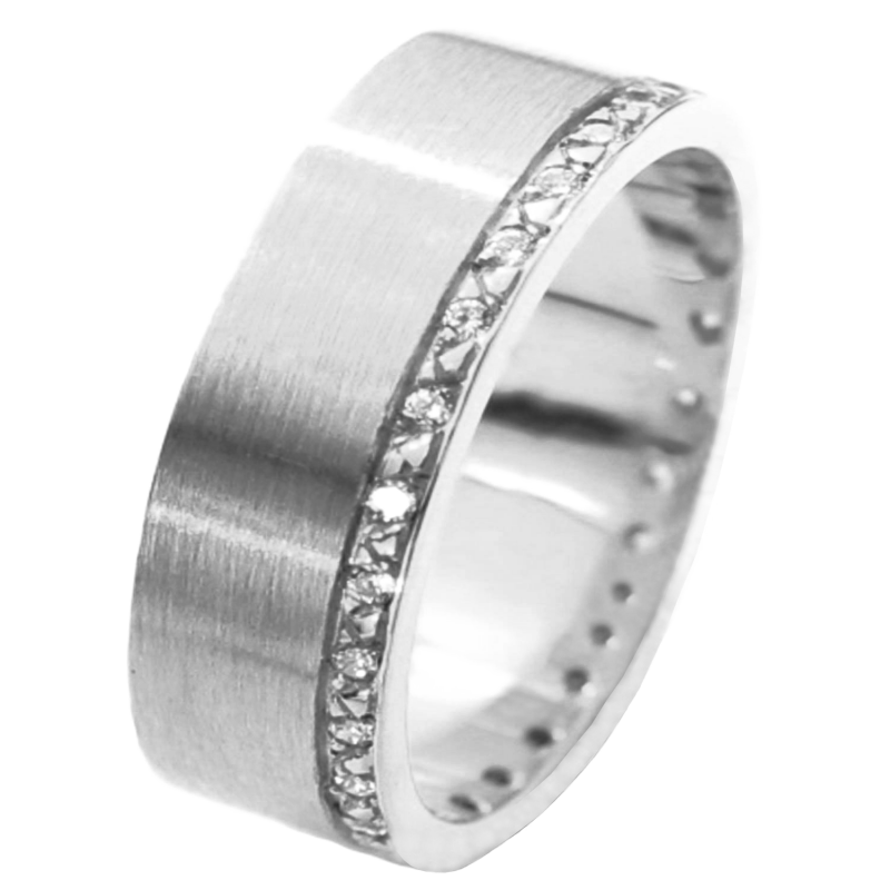 Aliança ouro branco