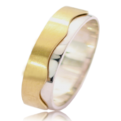 Bicolor gold ring