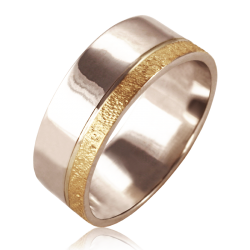 Bicolor gold ring