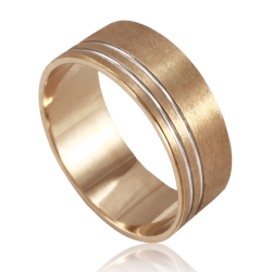 Bicolor gold ring