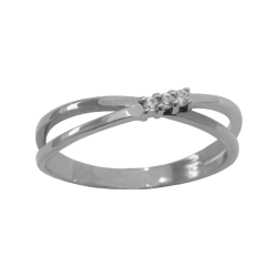 White gold ring