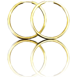 Yellow gold earrings