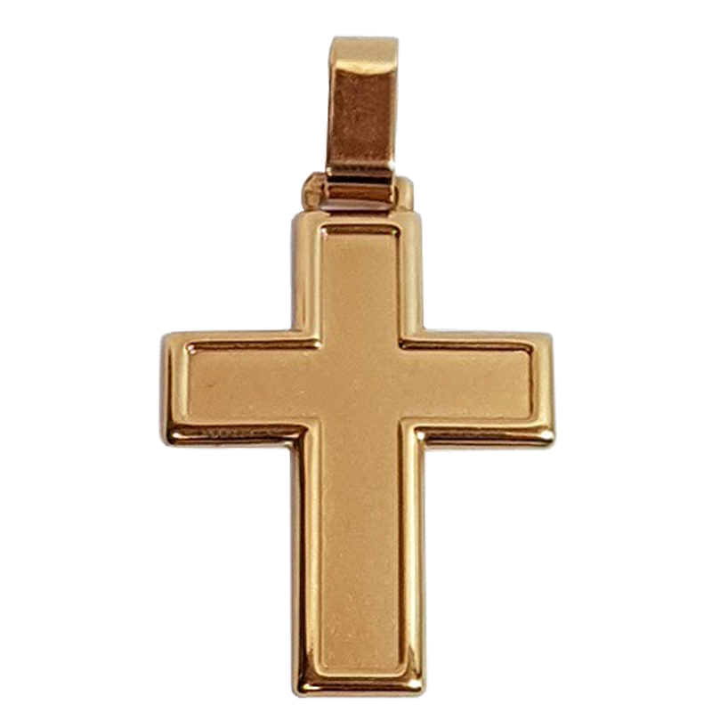 Gold cross pendant