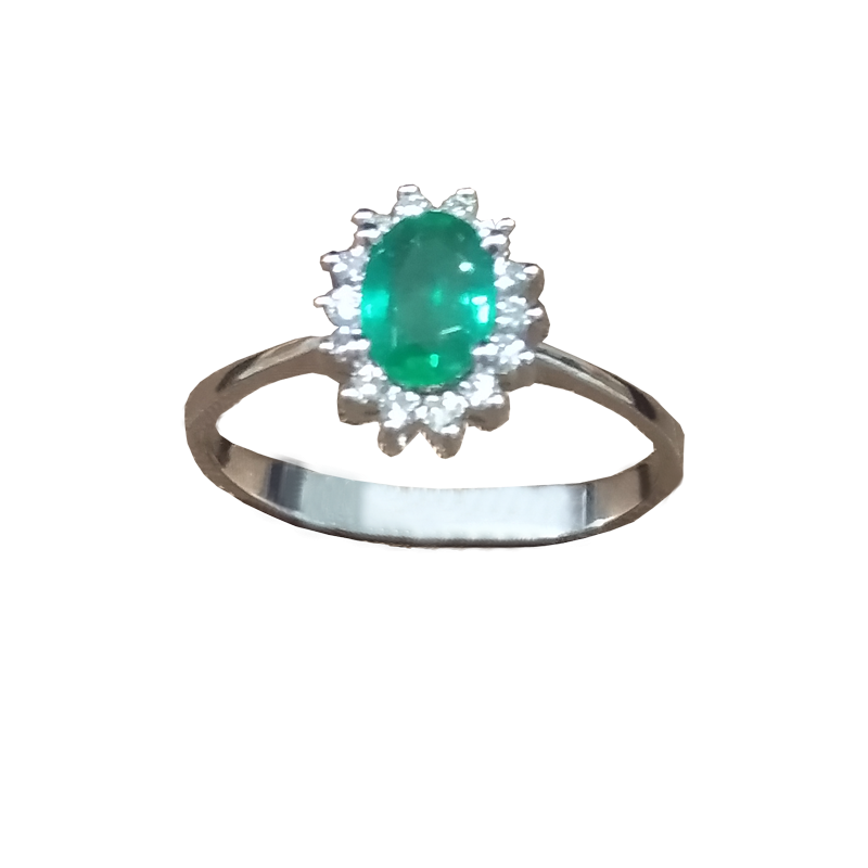 White gold ring