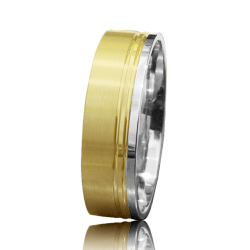 Bicolor gold ring