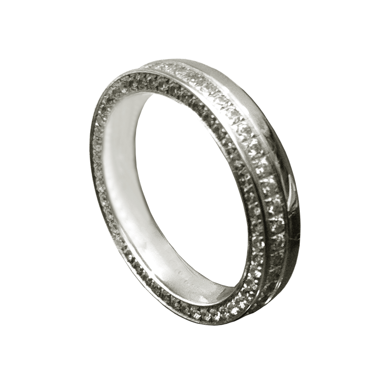 White gold ring