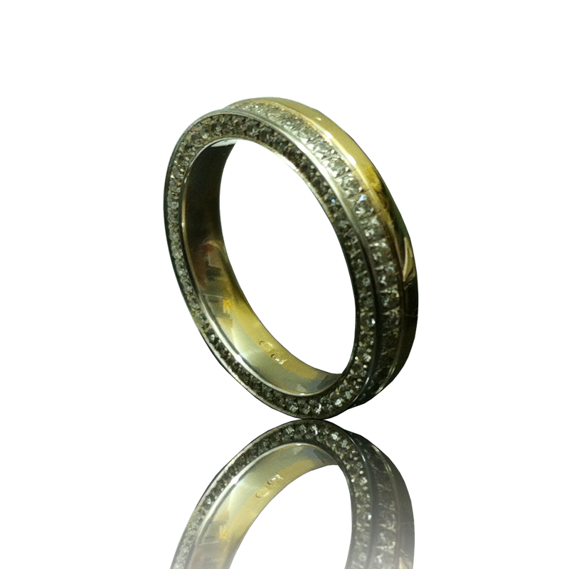 Bicolor gold ring