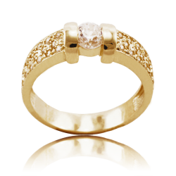 Yellow gold ring
