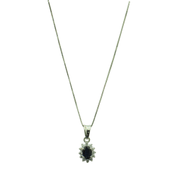White gold necklace