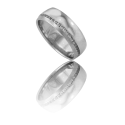 Aliança ouro branco